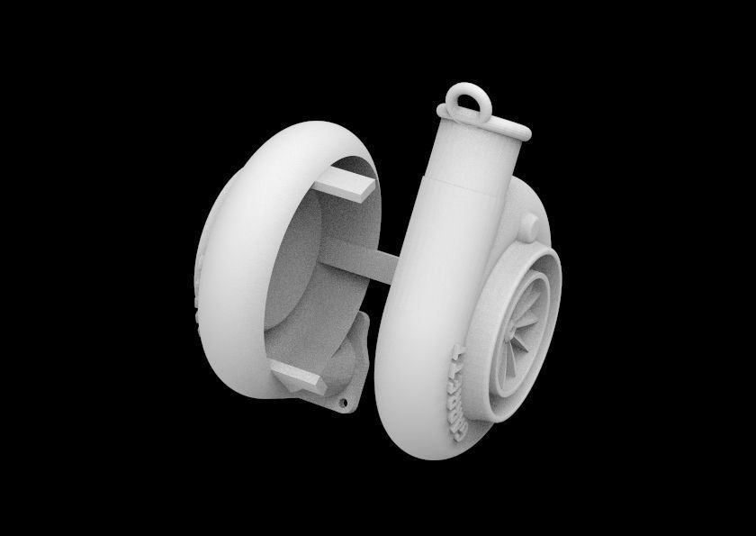 A copy of the GARRETT turbine 3D print model_11