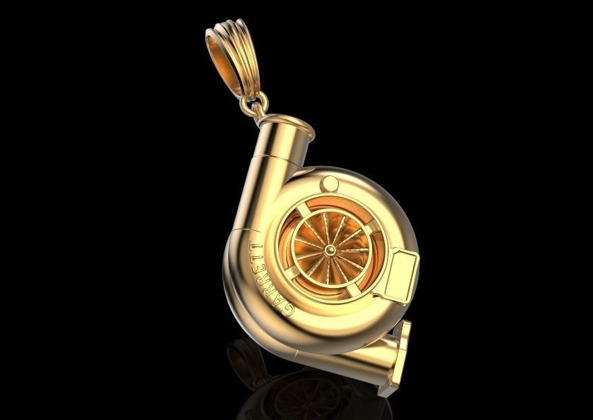 A copy of the GARRETT turbine 3D print model_4