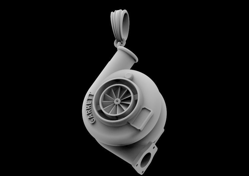 A copy of the GARRETT turbine 3D print model_7