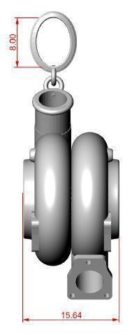 A copy of the GARRETT turbine 3D print model_8