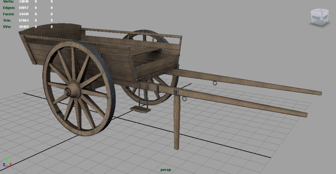 FARM CART 3D model_7