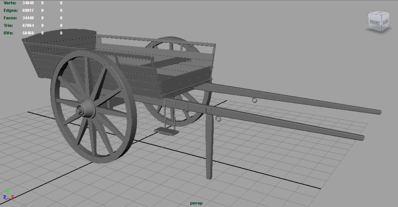 FARM CART 3D model_8