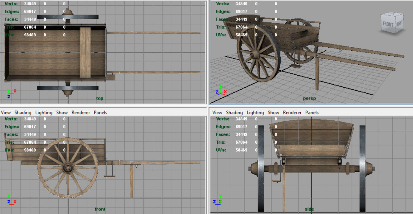 FARM CART 3D model_9