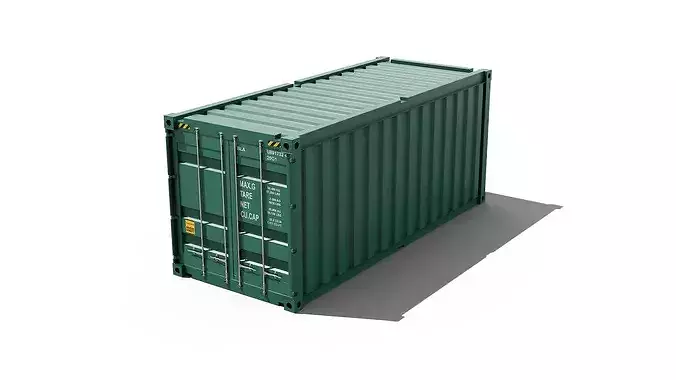 20 Foot shipping container with interior green