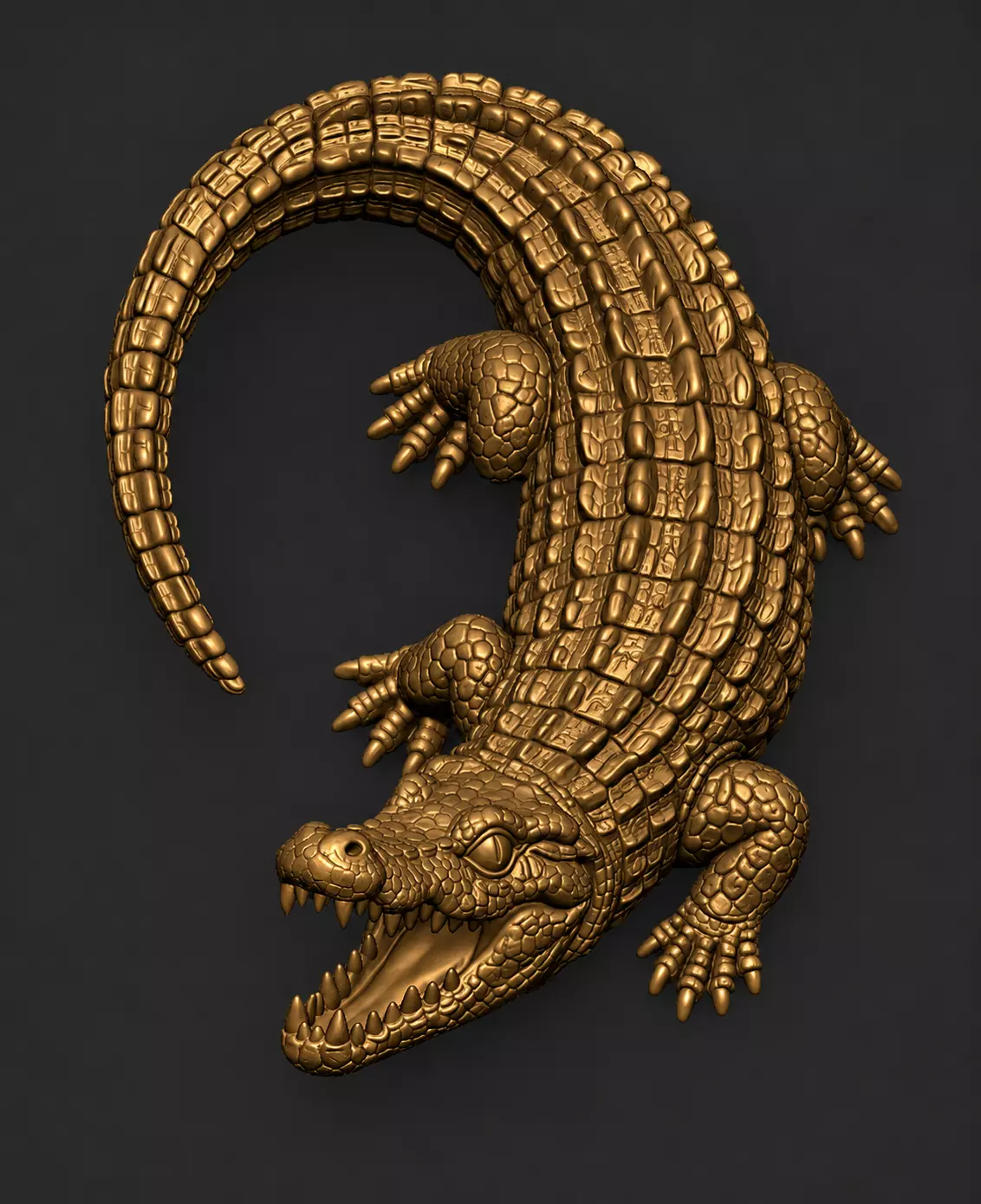 Pendant Crocodile Pendant Crocodile Animal Pendant Animal 3D print model