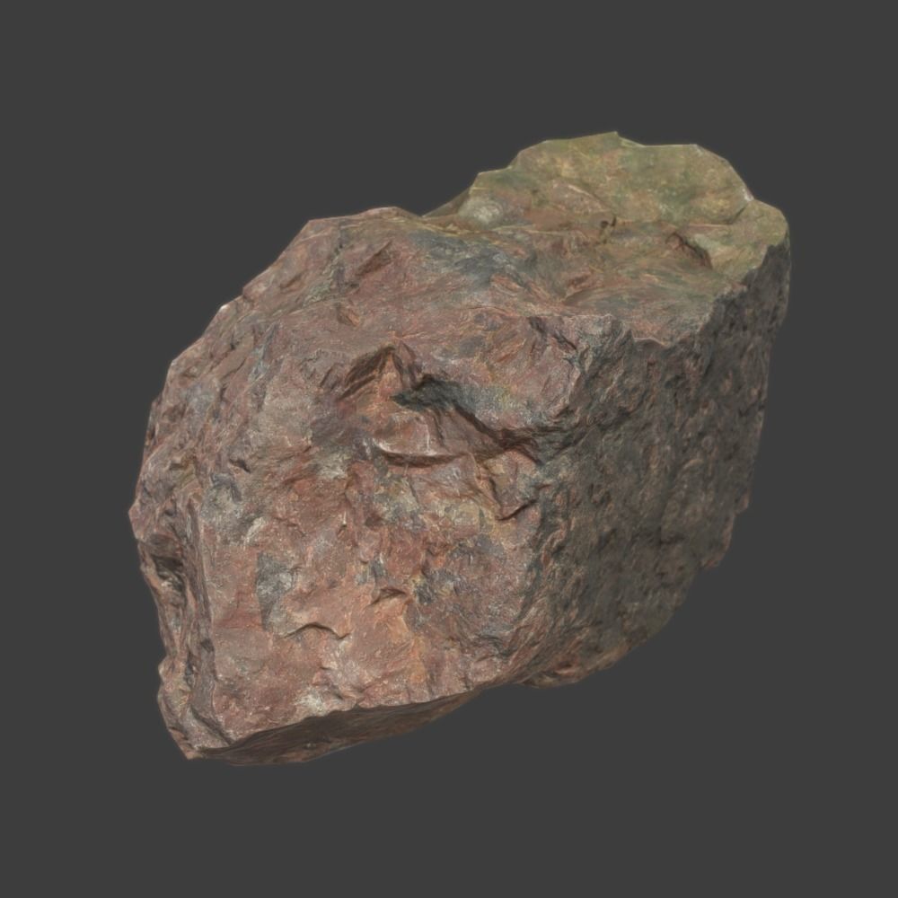 Meg Stone Low-poly 3D model_0