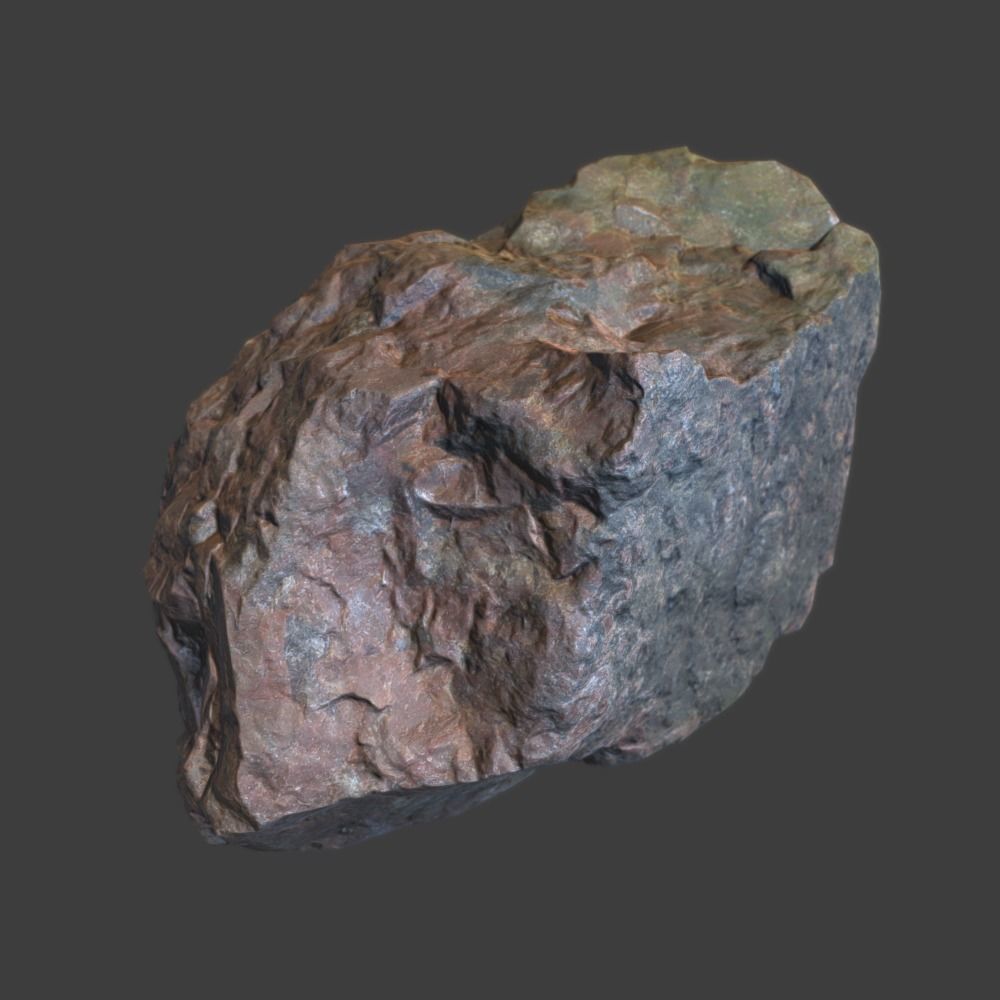 Meg Stone Low-poly 3D model_1