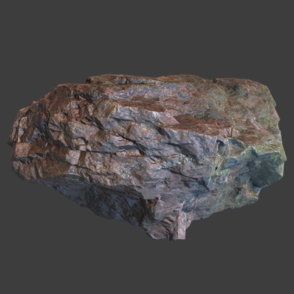 Meg Stone Low-poly 3D model_4