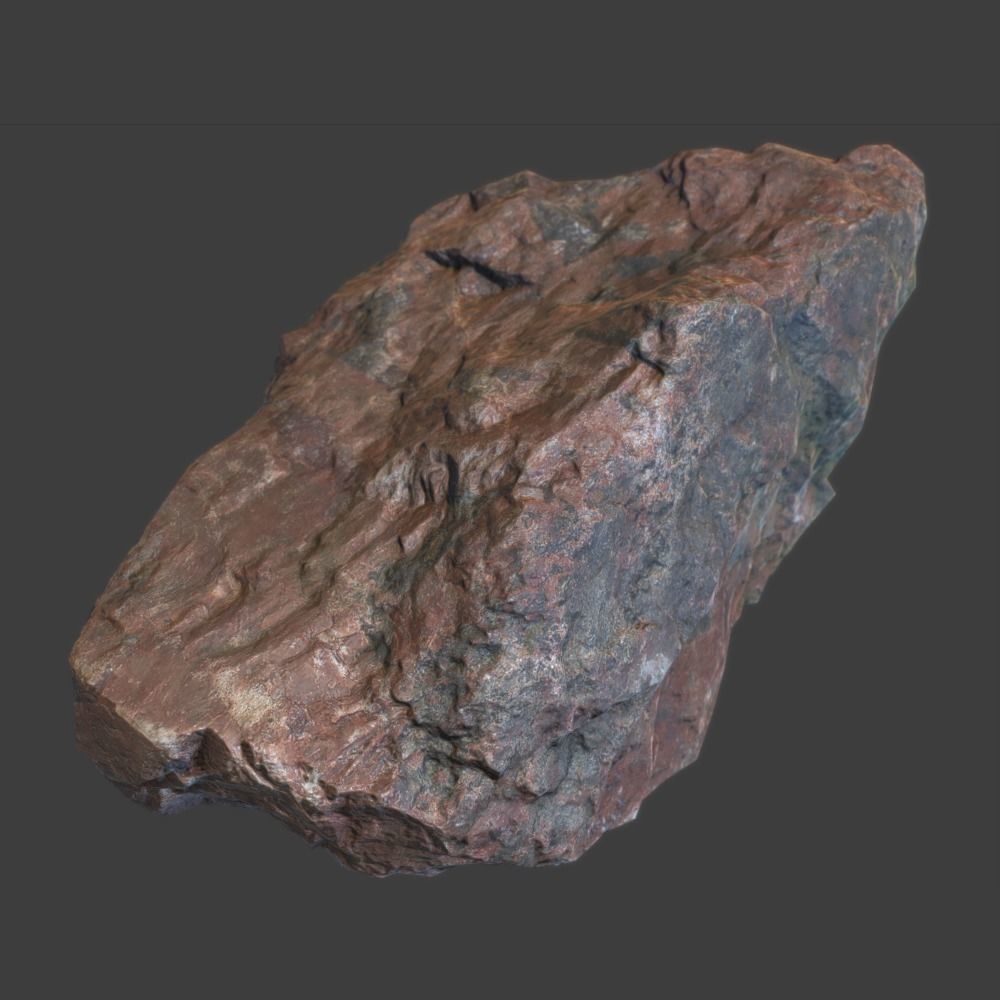 Meg Stone Low-poly 3D model_7