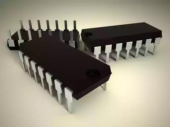 3d model of chip 14 feet 3D print model