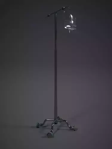 Hospital Asset- IV drip and IV pole 3D model
