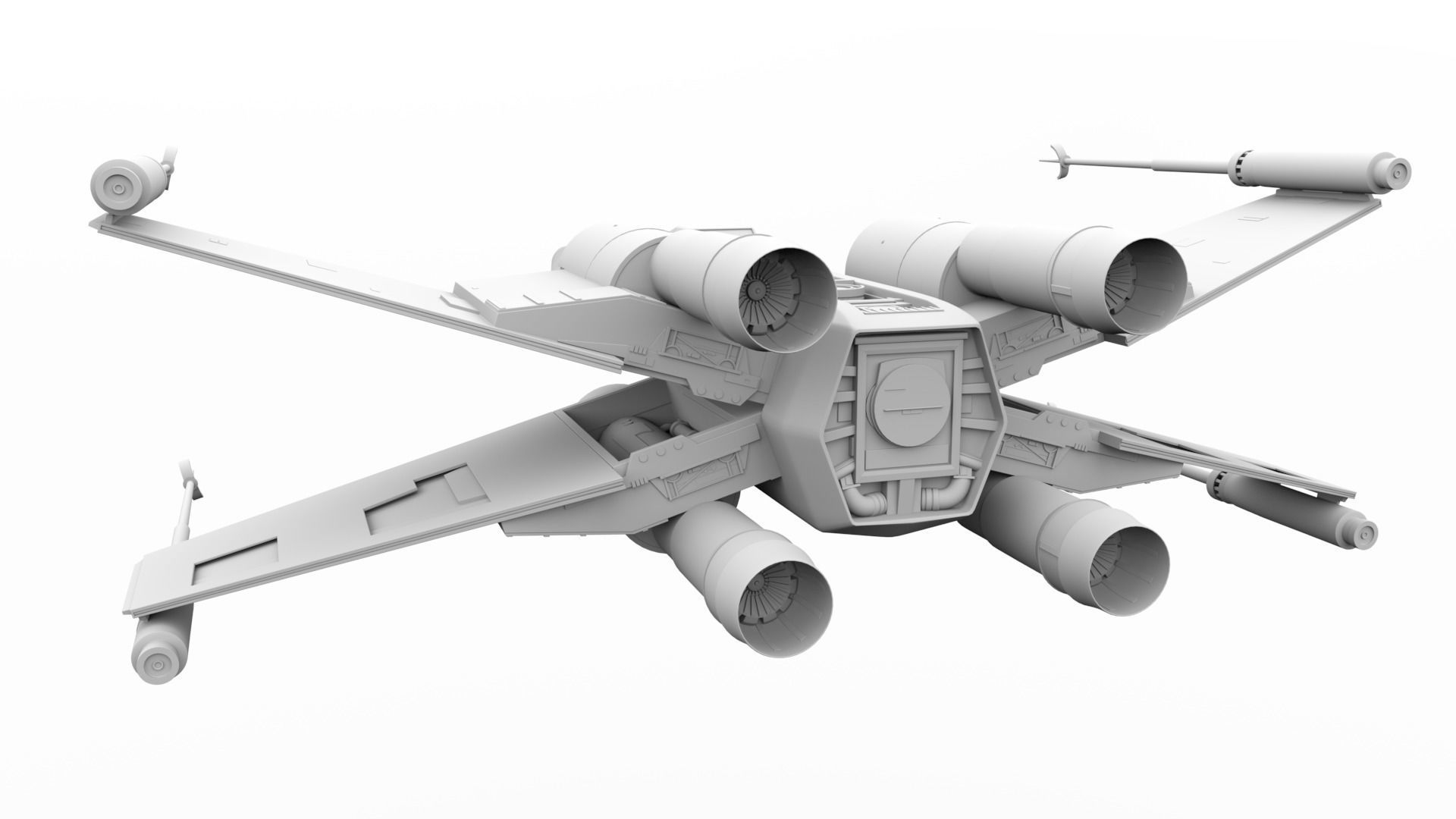 X-wing Starfighter 3D model_1