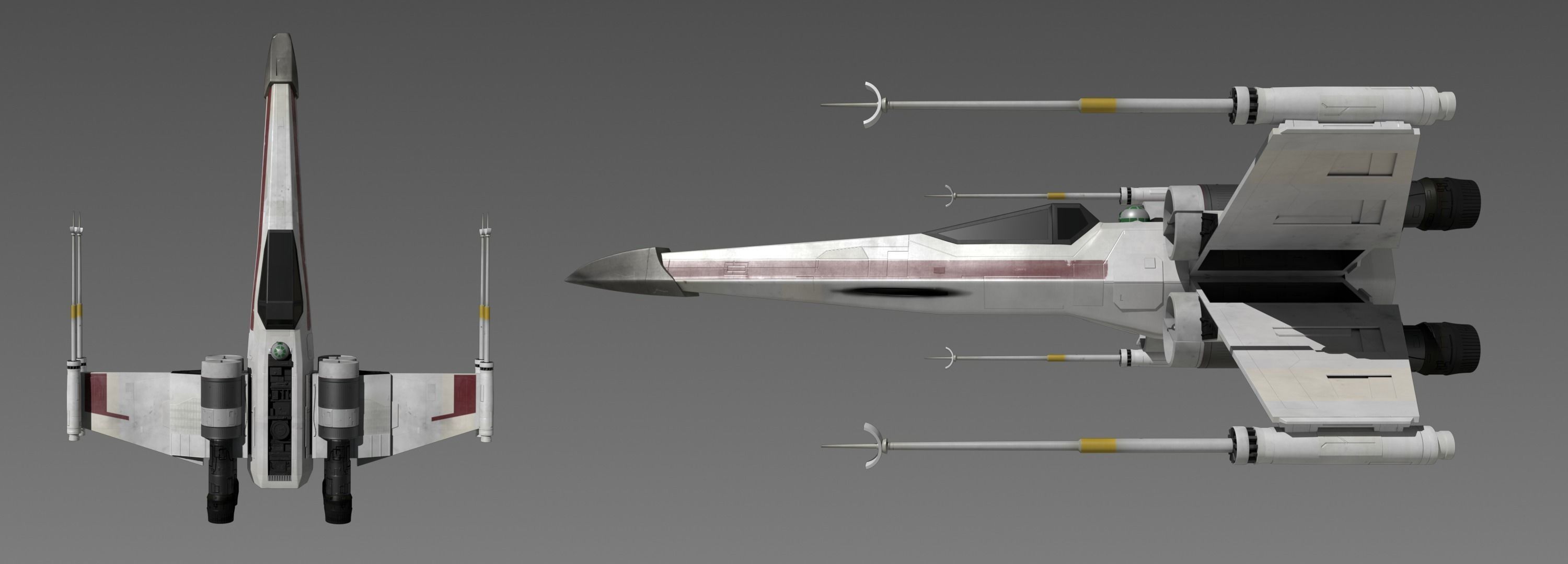 X-wing Starfighter 3D model_10