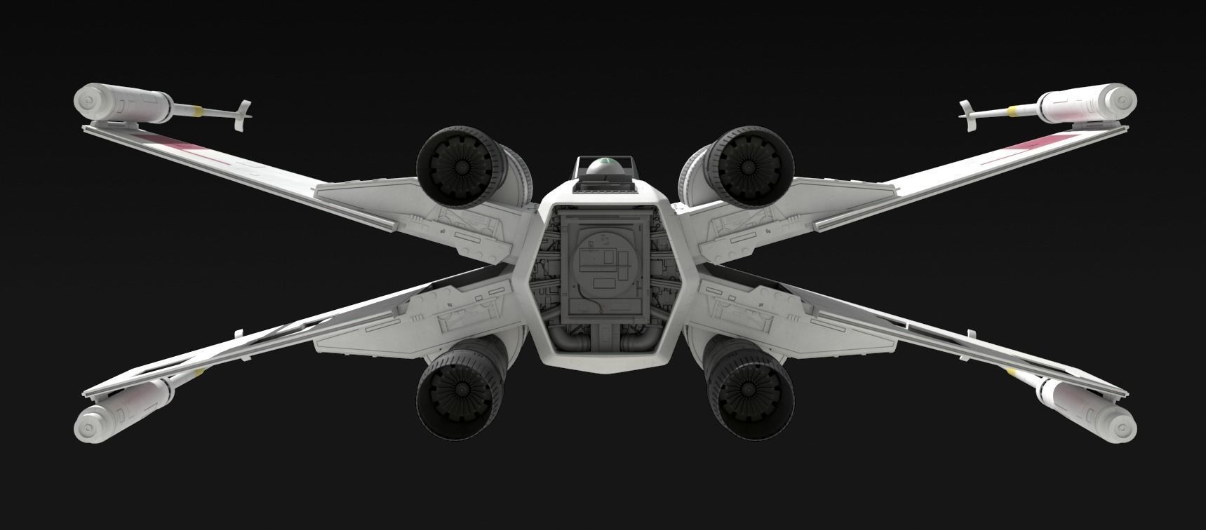 X-wing Starfighter 3D model_4