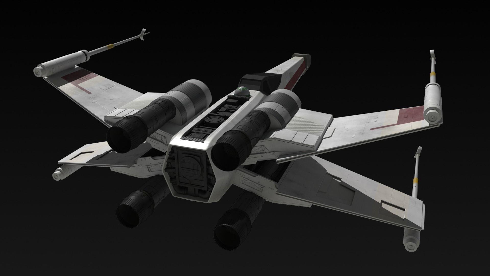 X-wing Starfighter 3D model_5
