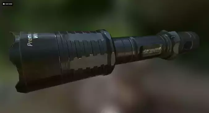 Tactical Flashlight Armytek Predator Pro Low-poly 3D model