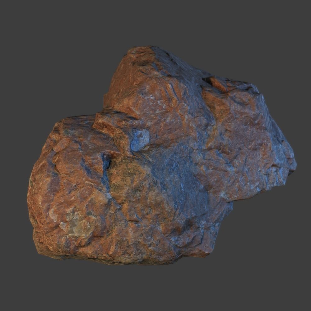 Rene Stone Low-poly 3D model_6
