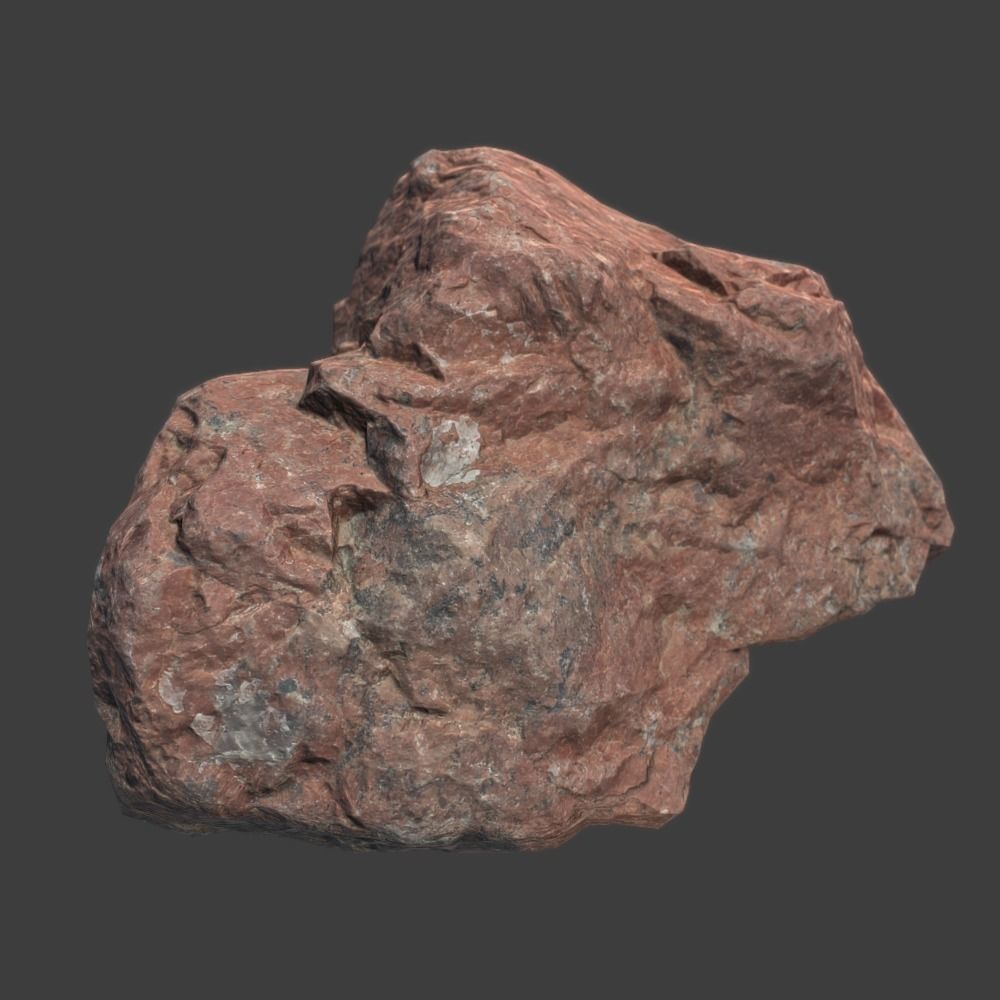 Rene Stone Low-poly 3D model_7