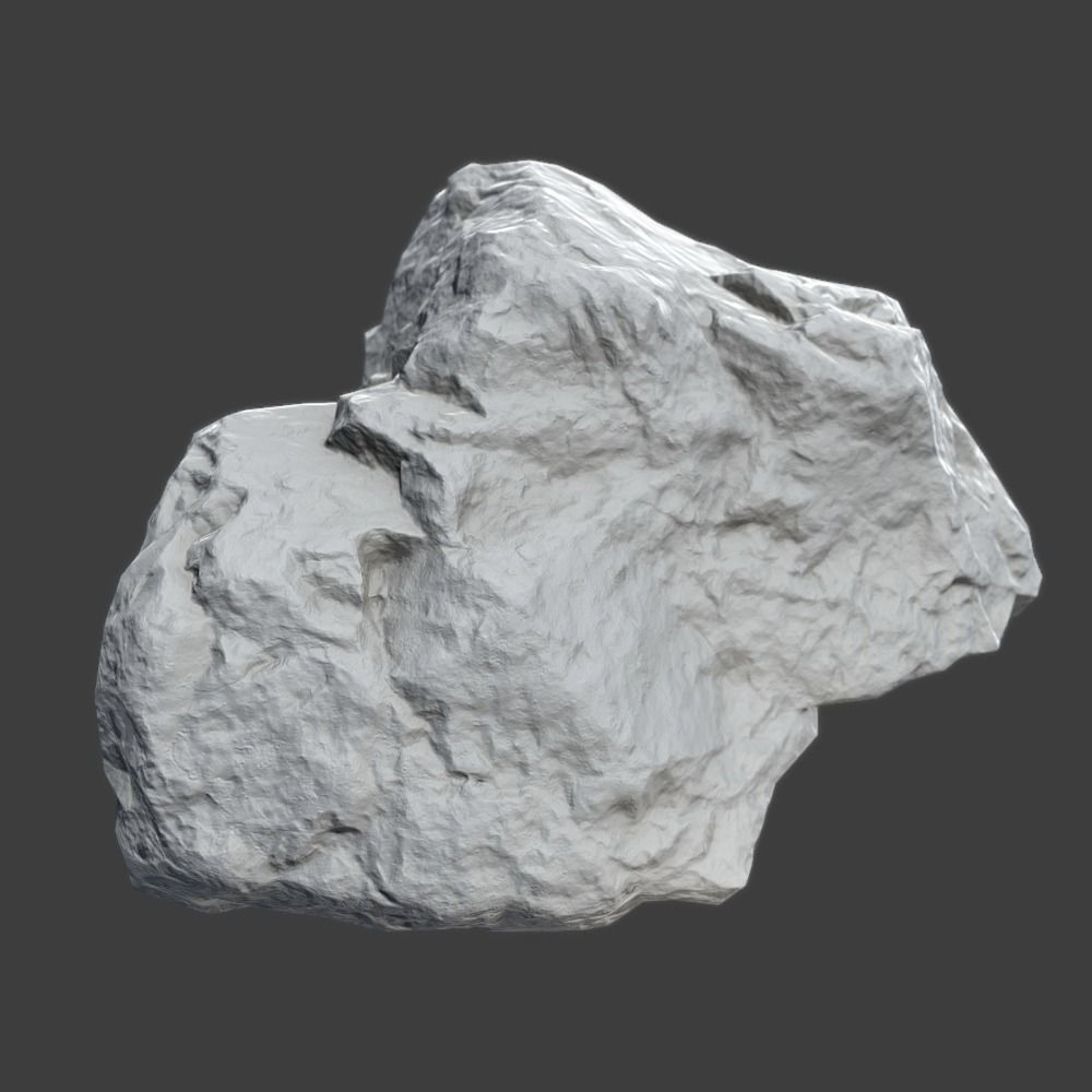 Rene Stone Low-poly 3D model_8