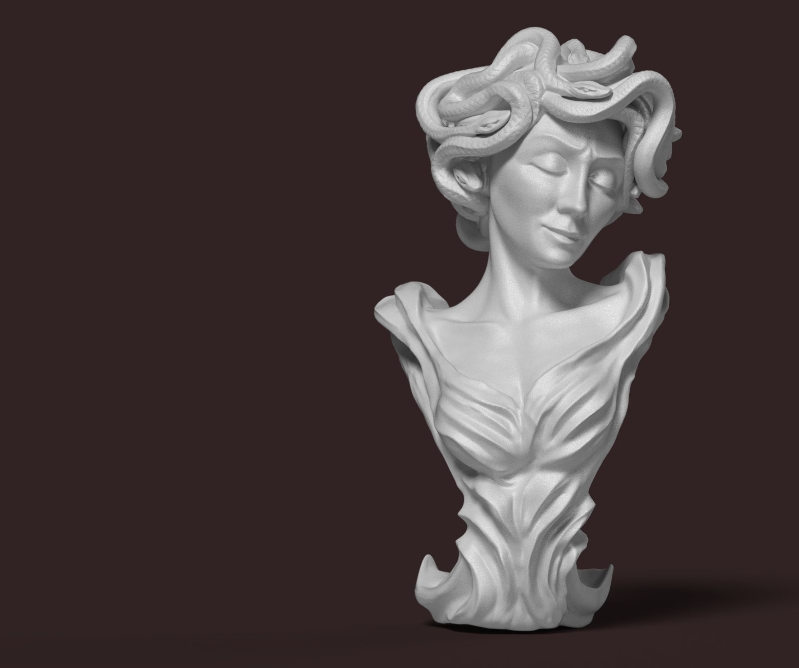 Medusa the Gorgon 3D print model_4