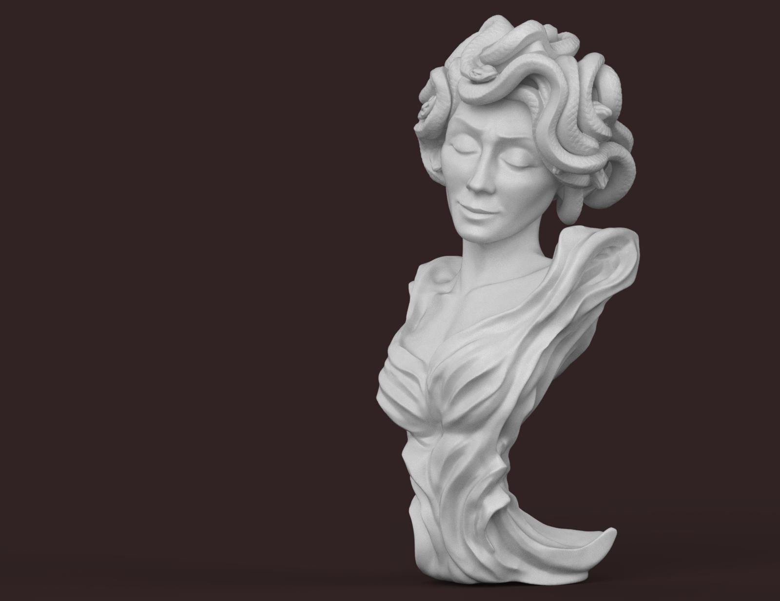 Medusa the Gorgon 3D print model_2