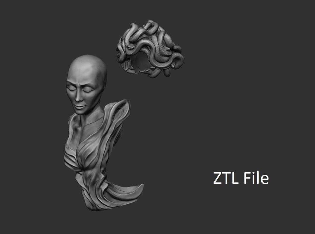 Medusa the Gorgon 3D print model_7