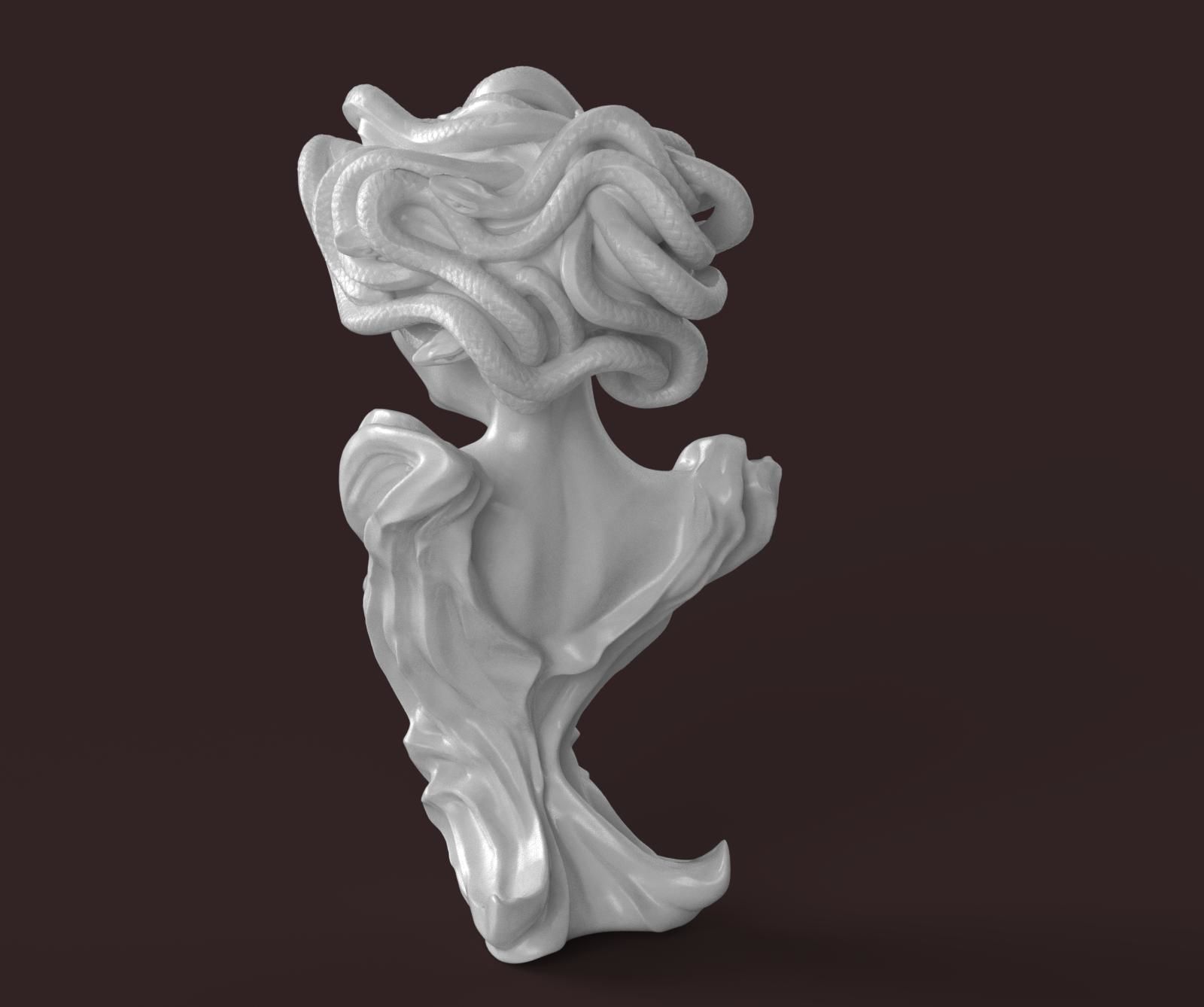 Medusa the Gorgon 3D print model_3