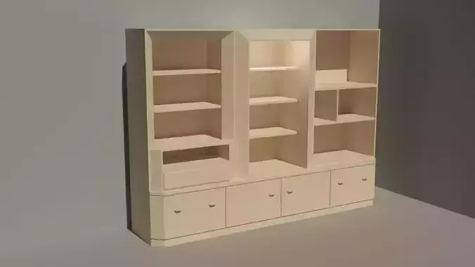 elegant furniture piece Low-poly 3D model