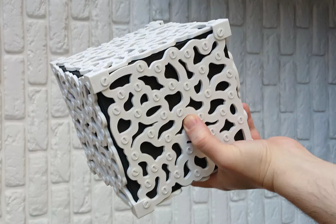 Annoying Modern Gift Container Puzzle Gift Box 469 Bolts 3D print model