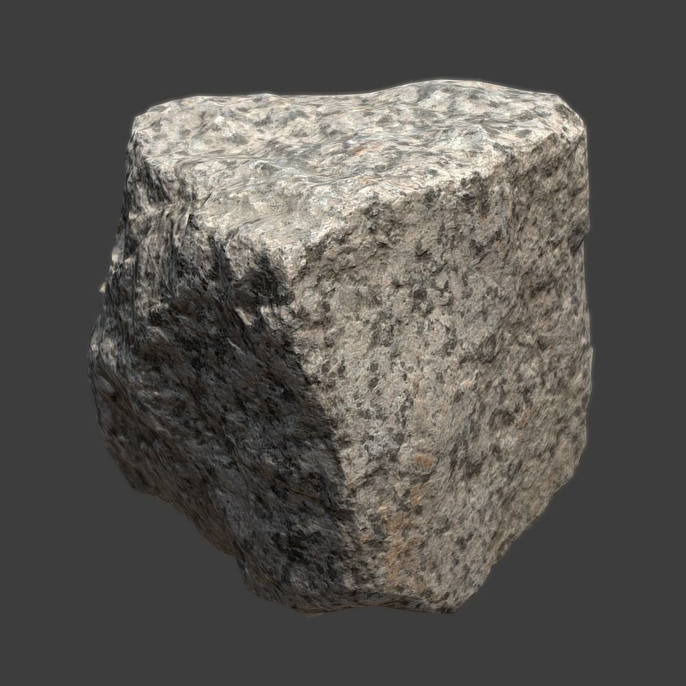 Pavement Stone Low-poly 3D model_0