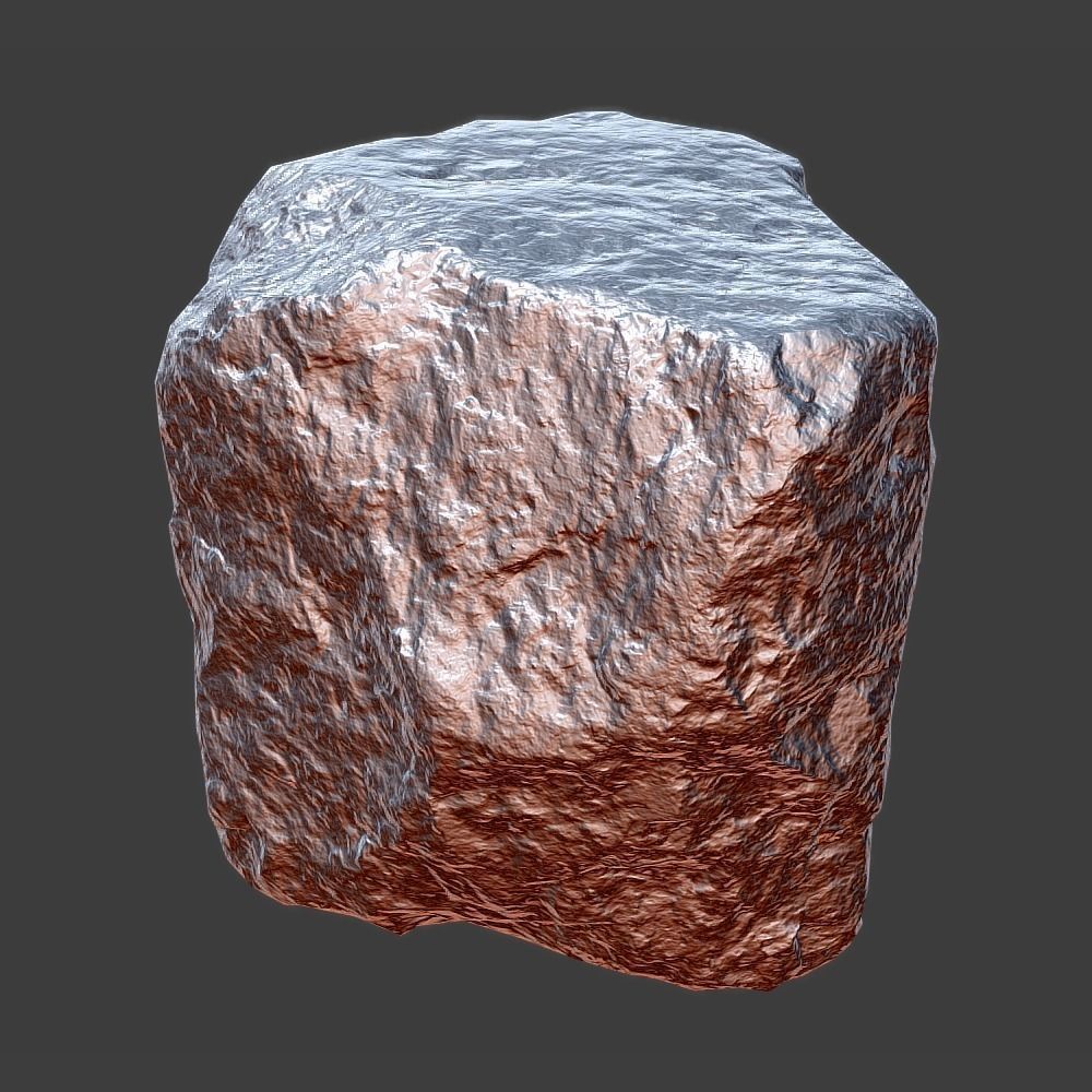 Pavement Stone Low-poly 3D model_11