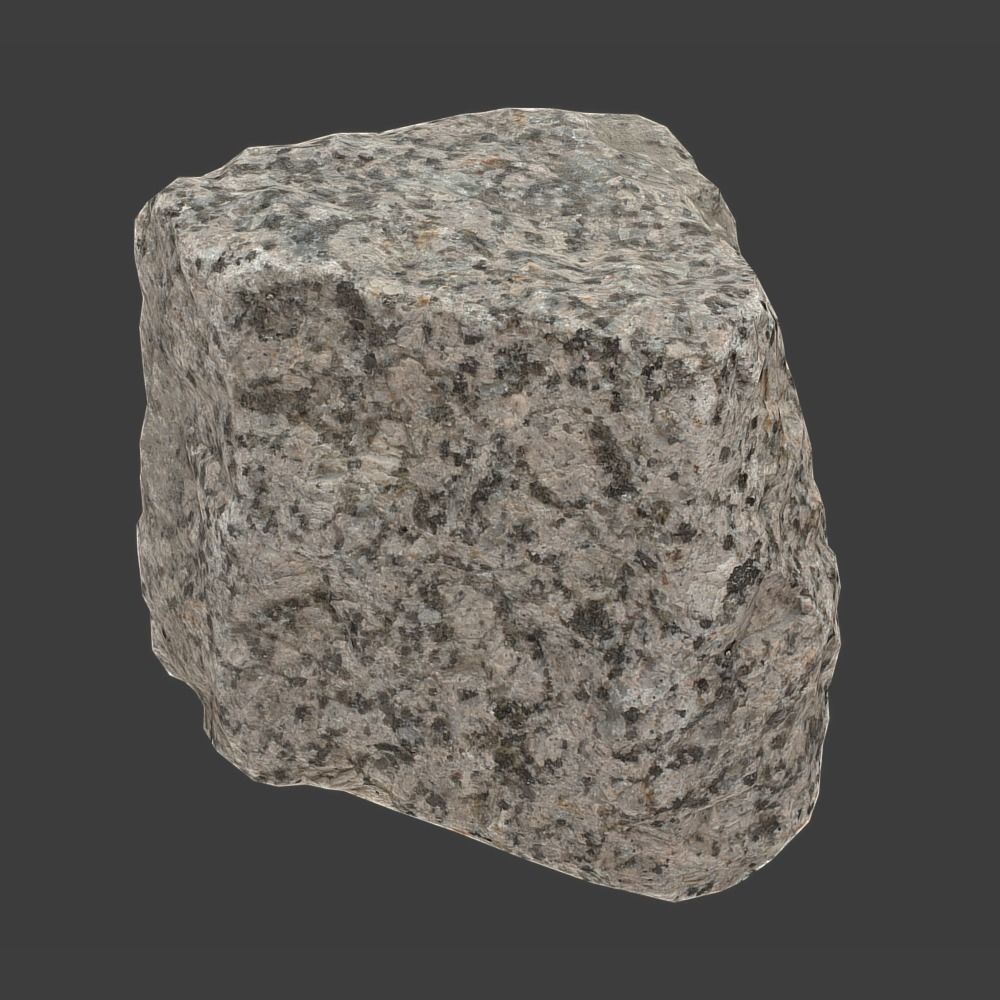 Pavement Stone Low-poly 3D model_6