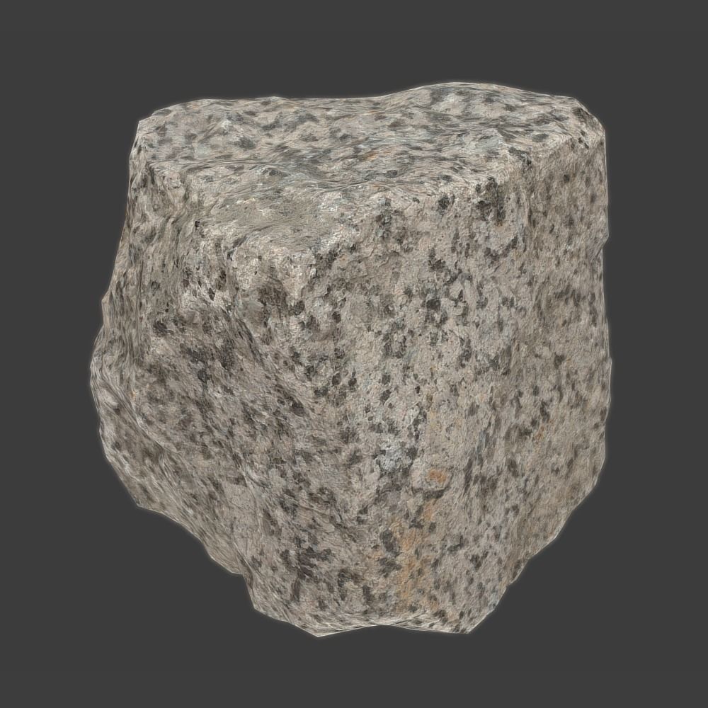 Pavement Stone Low-poly 3D model_2