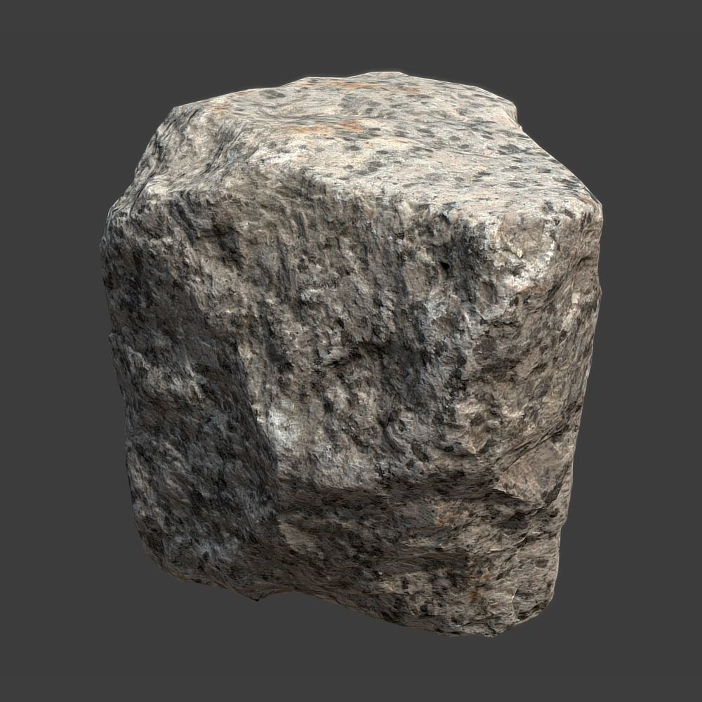 Pavement Stone Low-poly 3D model_8