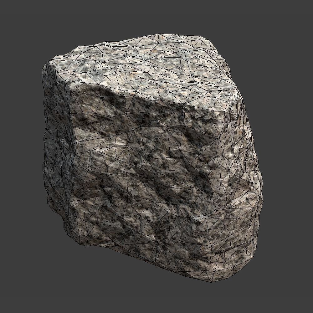Pavement Stone Low-poly 3D model_5