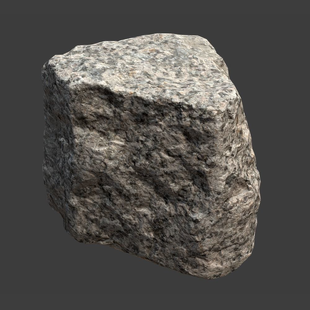 Pavement Stone Low-poly 3D model_4