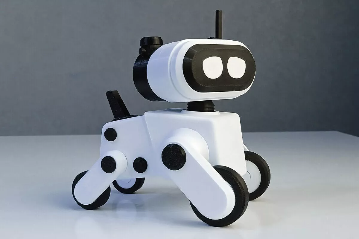 Cute Futuristic Robot Articulated Rolling Toy Robot 3D print model