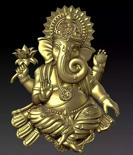 Ganesh Ji Statue 3D Model