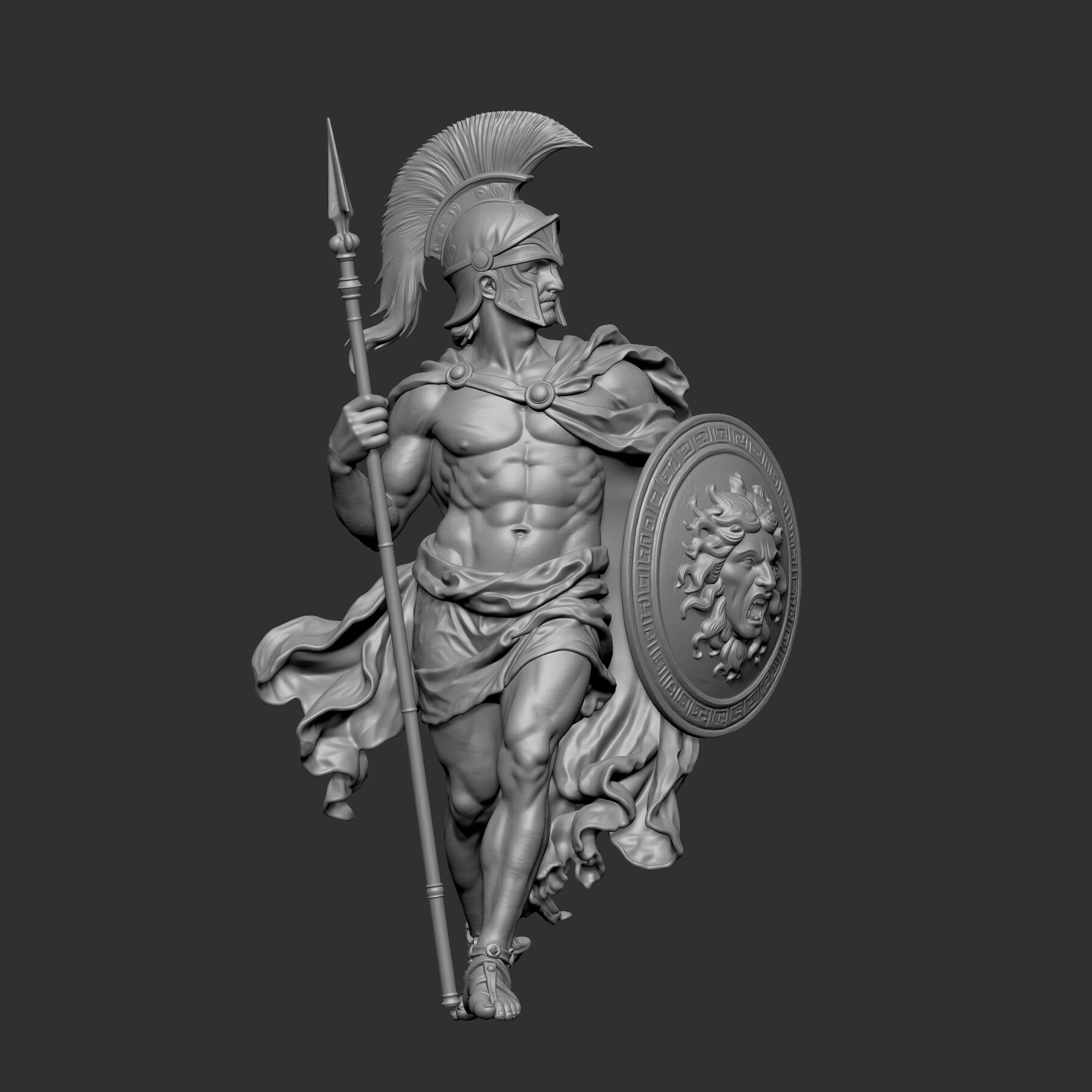 Spartan warrior designed 3D print model