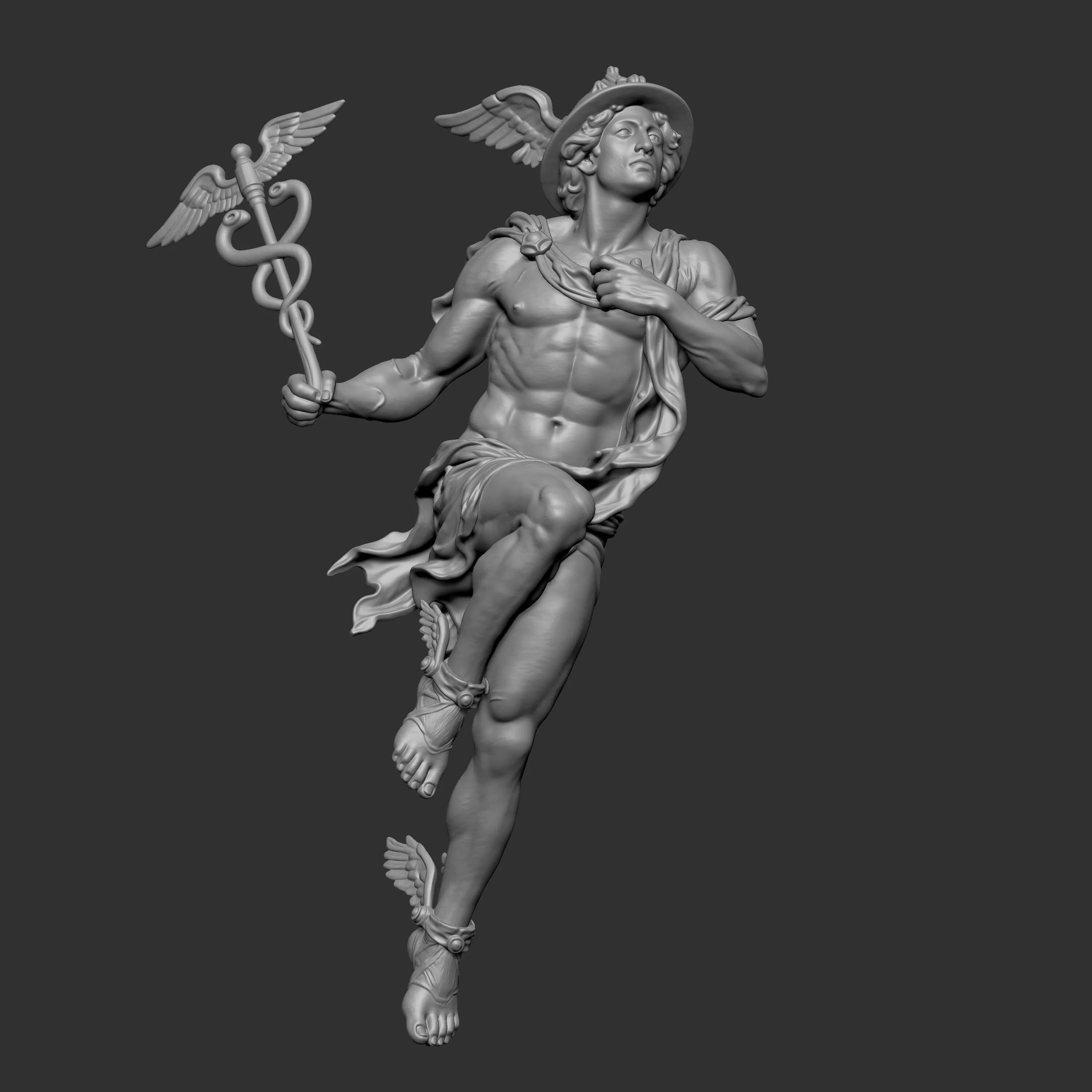 represents the Roman god Mercury 3D print model