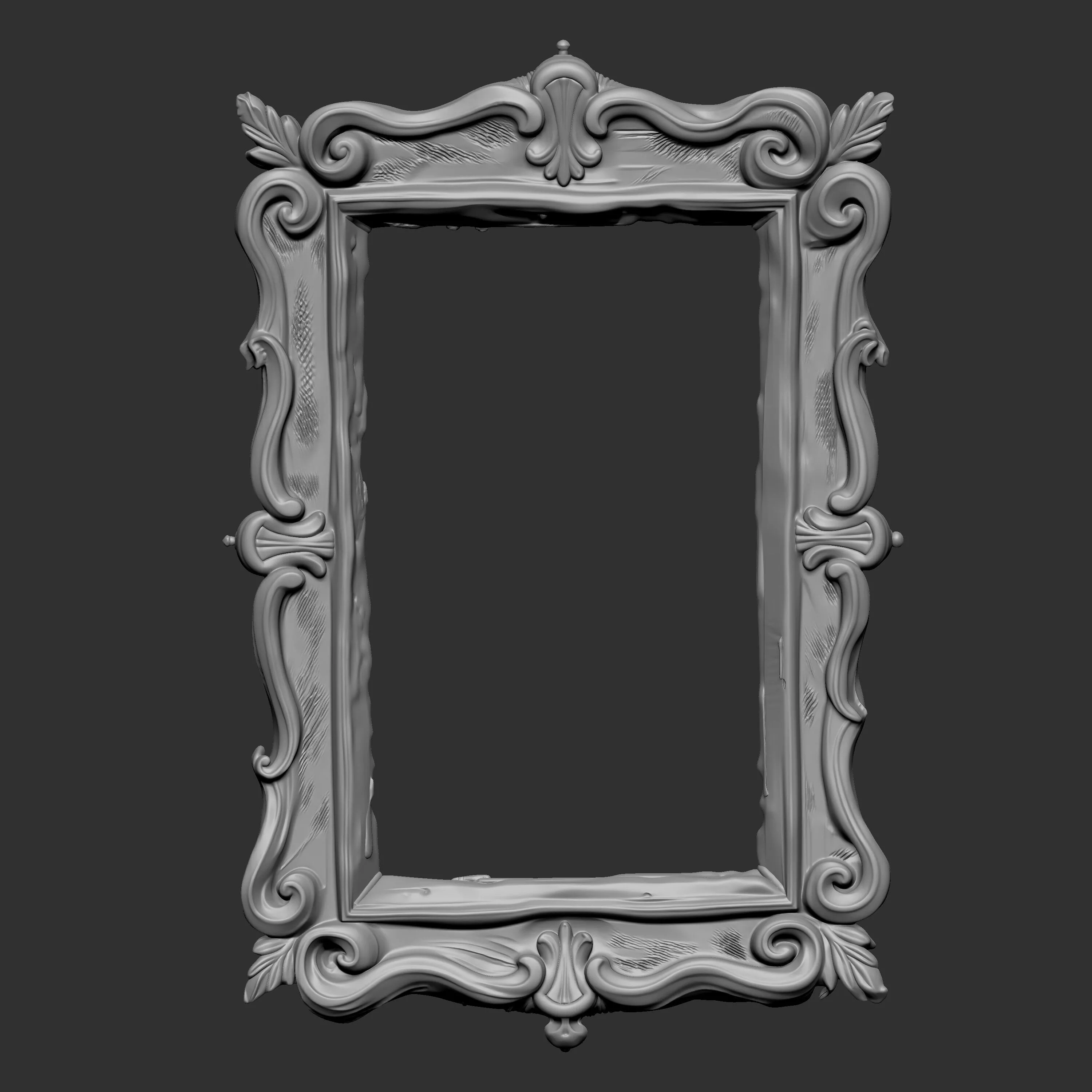rectangular decorative frame 3D print model