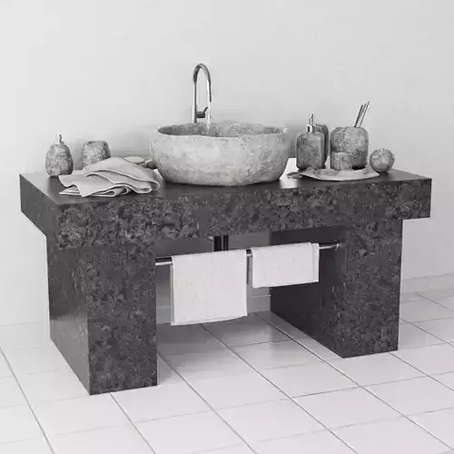 Stone collection bathroom