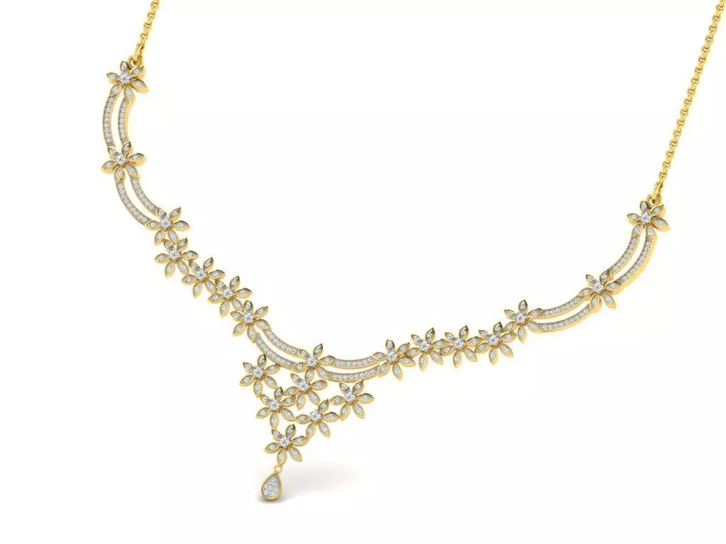 SILVER AND GOLD MANGALSUTRA 3D print model