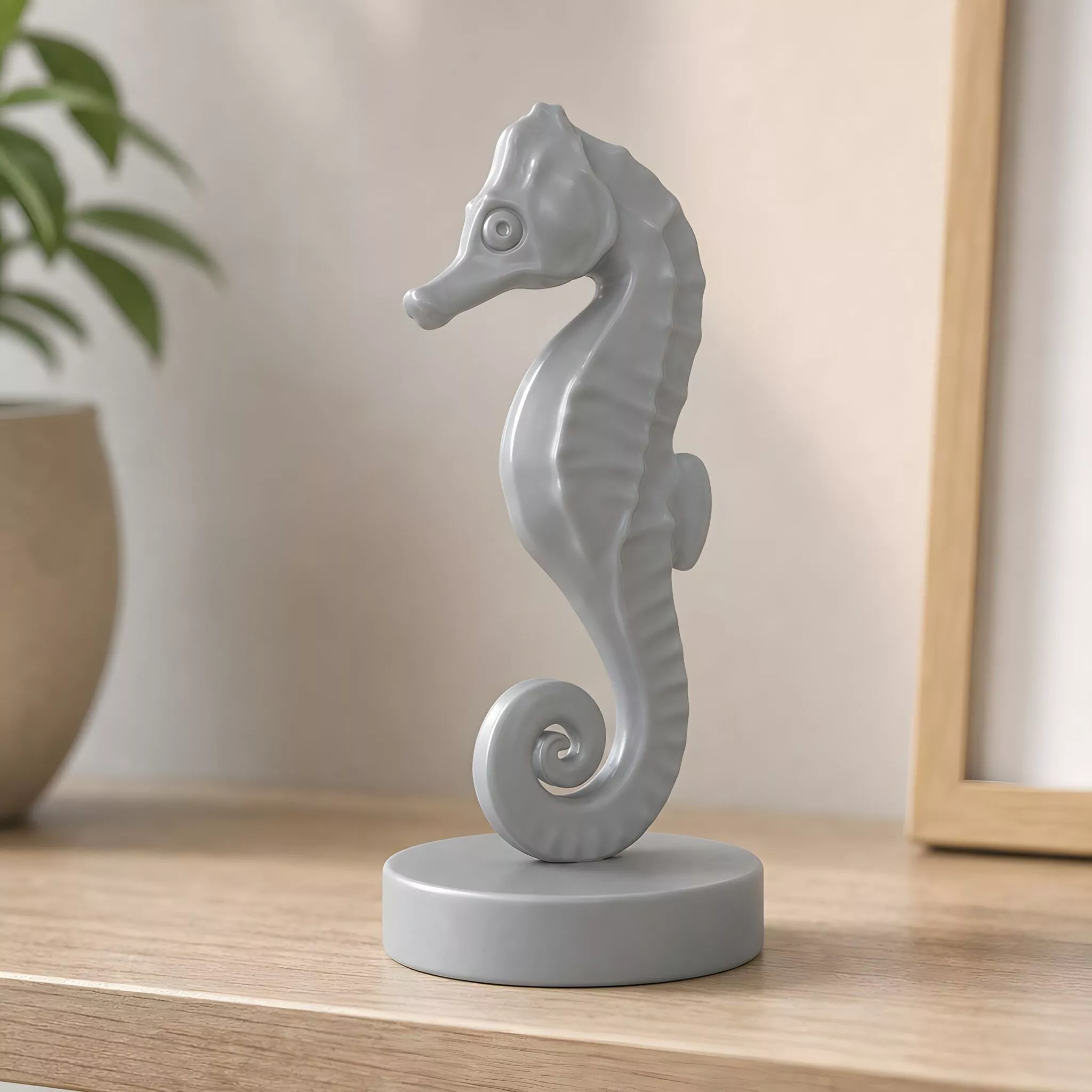 Seahorse Figurine Sculpture 3D Print Model 3D print model