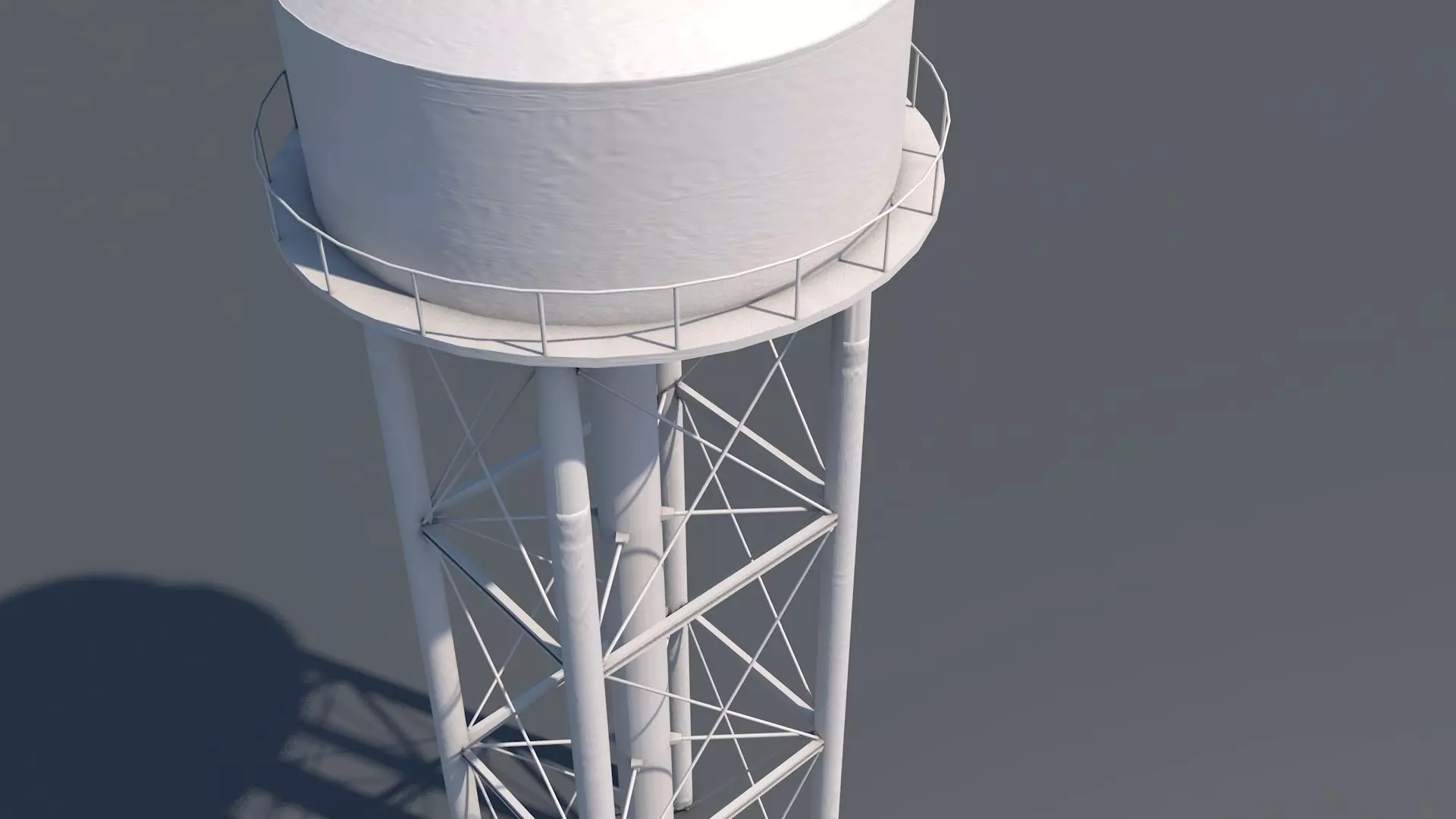 Water Tower 3D model_0