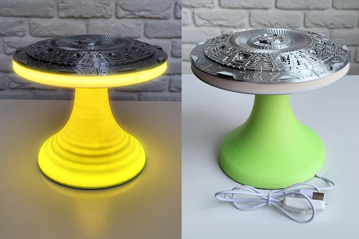 UFO LED Lamp Flying Saucer Sci-Fi Night Light 3D print model
