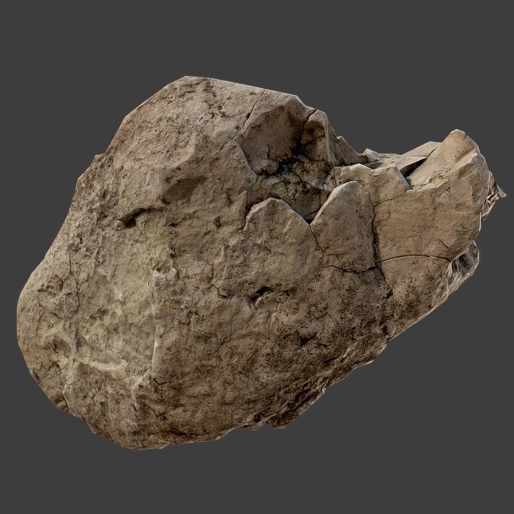 Page Stone Low-poly 3D model_4