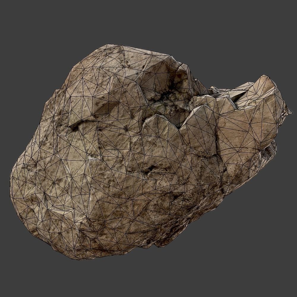 Page Stone Low-poly 3D model_5