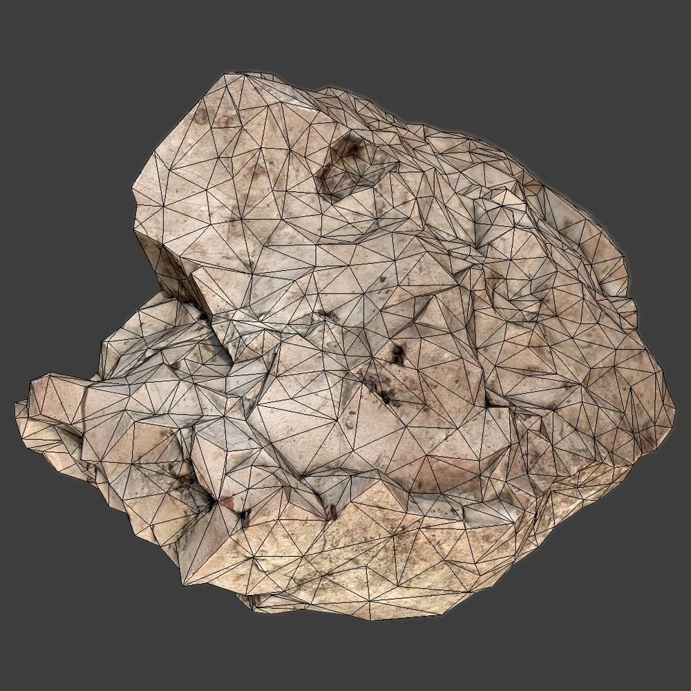 Page Stone Low-poly 3D model_1