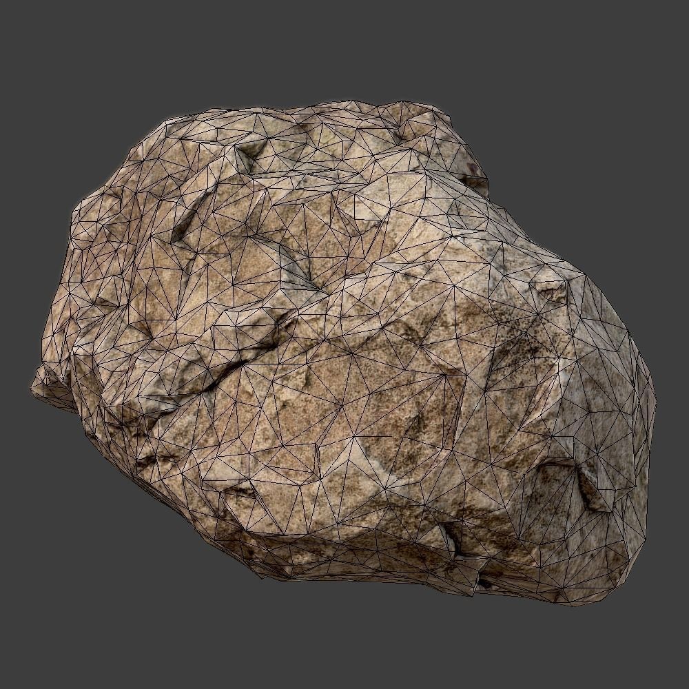 Page Stone Low-poly 3D model_9